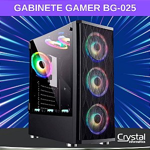 Gabinete Gamer Bluecase BG-025 Preto