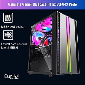 Gabinete Gamer Bluecase Hellix BG-043 Preto