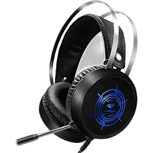 Headset Gamer C3tech Harrier USB Preto, multicores, PH-G330BK