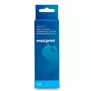 Refil de Tinta Compatível Epson Ciano T664220 Maxprint
