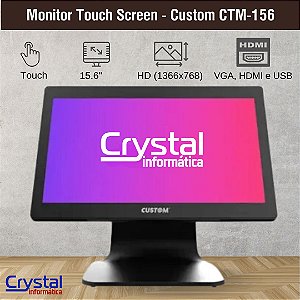Monitor Touch Screen 15,6" Custom  CTM-156
