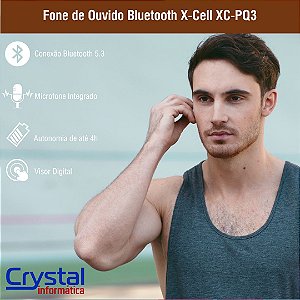 Fone de Ouvido Bluetooth X-Cell XC-PQ3