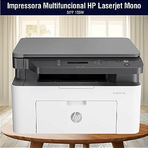 Impressora Multifuncional HP Laserjet Mono MFP 135W