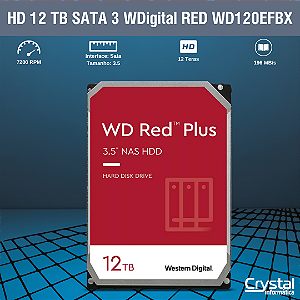 HD 12TB WD Red Plus NAS SATA 3 WD120EFPX