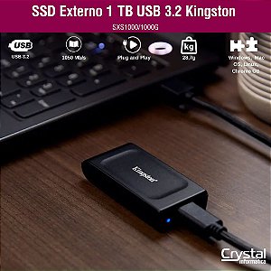 SSD Externo 1 TB USB 3.2 Kingston SXS1000/1000G