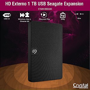 HD Externo 1TB Seagate Expansion STKM1000400 USB