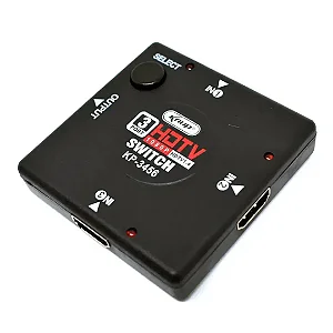 Switch HDMI com 3 Entradas e 1 Saída Knup - KP-3456