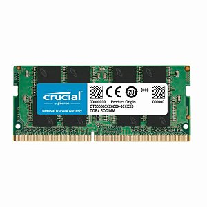 Memória Notebook 8GB DDR4 3200MHz Crucial CB8GS3200