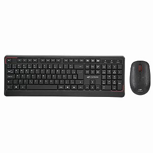 Teclado e Mouse Sem Fio C3Tech K-W70BK