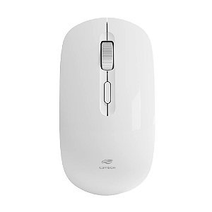 Mouse Sem Fio Recarregável M-W80WH Branco C3Tech