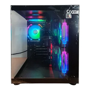 PC Gamer Crystal Fury AMD Ryzen 5 5600GT, NVMe 512GB, Memória 16GB DDR4, Placa de Vídeo AMD Radeon Vega 7, Com Wi-Fi