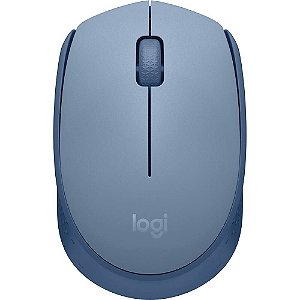 Mouse Sem Fio Logitech M170 Azul Claro com Design Ambidestro Compacto