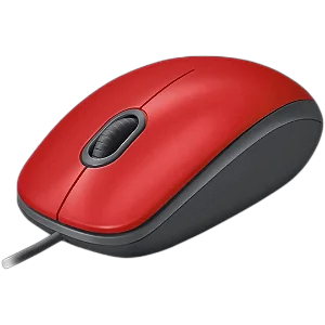 Mouse Logitech M110 Silent Vermelho