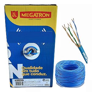 Cabo Ultra CFTV Megatron 4 Pares Preto 300 Metros