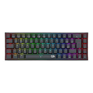 Teclado Mecânico Gamer Redragon Ryze Pro, RGB, Wireless, Bluetooth, Switch Brown, ABNT2, K633RGB-PRO