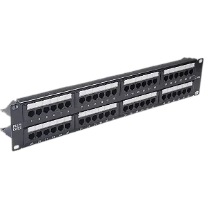 Patch Panel CAT6 48 Portas Com Guia LA-P648 PlusCable
