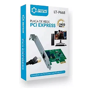 Placa de Rede Gigabit PCI-E Lotus LT-P668