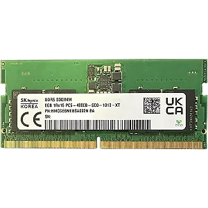 Memória Notebook 8GB DDR5 4800MHz 1Rx16 1.1V SO-DIMM 262-Pin Hynix