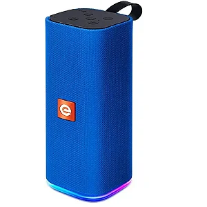 Caixa de Som Bluetooth USB/FM com LED RGB Super Bass Exbom CS-M33BTL Azul