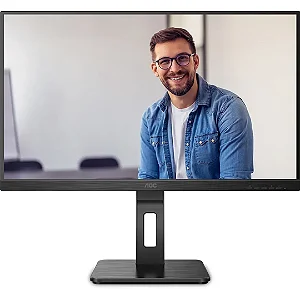 Monitor AOC 27 Polegadas IPS Ajuste de Altura, Pivotante, Multimídia, HUB USB 27P2Q