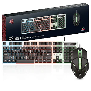Teclado e Mouse Gamer Knup Madset KP-TE124 RGB