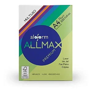 Papel Sulfite A4 pacote com 500 folhas Allmax