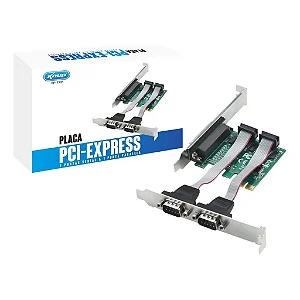 Placa PCI-Express 1 Porta Paralela e 2 Seriais Knup KP-T105