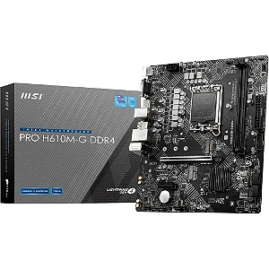 Placa Mãe MSI Pro H610M-G LGA 1700