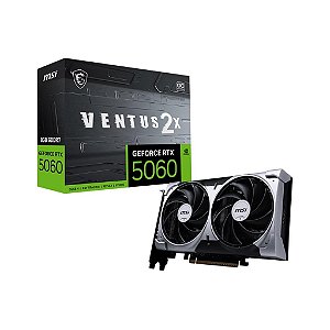 Placa de Video Msi Geforce Rtx 5060 8g Ventus 2x Oc 8gb Gddr7 128 Bits - 912-V537-017