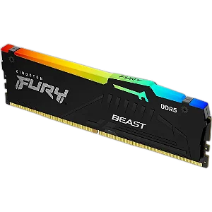 Memória 16GB DDR5 5200MHz Kingston Fury Beast RGB KF552C40BBA-16
