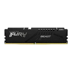 Memória Kingston Fury Beast 16 GB (1x16 GB) DDR5, 5600 MHz, C40, Preta, KF556C40BB-16