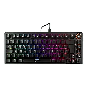 Teclado Mecânico Gamer Kalkan Blaze Pro RGB Preto 75% Gasket Mount ABNT2 Hotswap