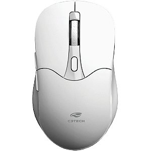 Mouse Sem Fio Recarregável Dual Mode M-BT60WH Branco C3Tech