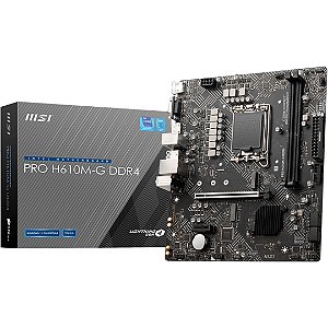 Placa-Mãe MSI PRO H610M-G, Intel LGA 1700, mATX, DDR4