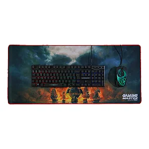 Mouse Pad Gamer K-mex 79 x35 Pirata Borda Costurada