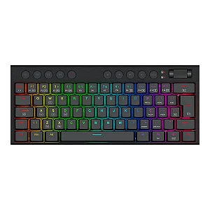 Teclado Mecanico Redragon Horus Mini, RGB, Switch Brown, Preto, K632-RGB-PT-BROWN