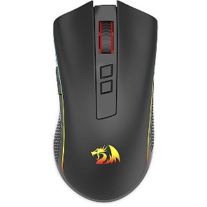 Mouse Gamer Redragon Cobra Pro RGB, Sem Fio, 16000 DPI, 8 Botões Programáveis, Black, M711-PRO
