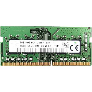 Memória Notebook 8GB DDR4 2666 MHz Hynix SO-DIMM HMA81GS6DJR8N-VK