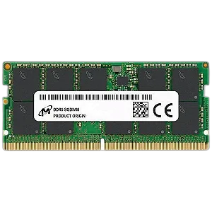 Memória RAM para Notebook Micron 32GB DDR5 SODIMM MTC16C2085S1SC48BA1