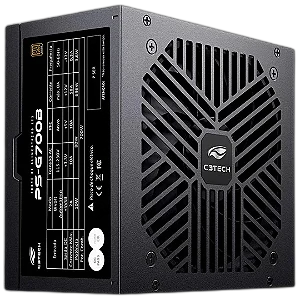 Fonte 700W C3Tech PS-G700B 80 Plus Bronze Bivolt PFC Ativo