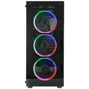 Gabinete Gamer K-mex Cg-30c5 Preto Com Cooler Painel De Vidro