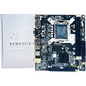 Placa Mãe Duex DXMBH81G M2, Chipset H81, Intel LGA 1150, MATX, DDR3