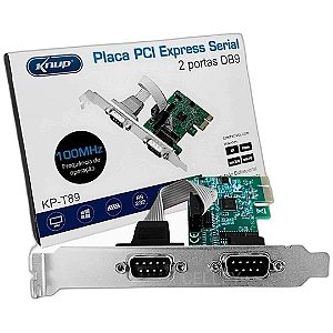 Placa Pci Express Serial 2 Portas Db9 Knup KP-T89