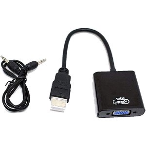 Conversor HDMI para VGA com Áudio P2 Knup - KP-3468