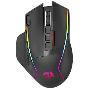 Mouse Gamer Redragon Swain Wireless, 16.000 DPI, RGB, 9 Botões Programáveis, Preto, M915RGB-WL