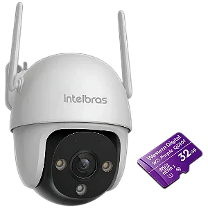 Câmera IP Wireless Intelbras IM7S F. Color+SD 32GB