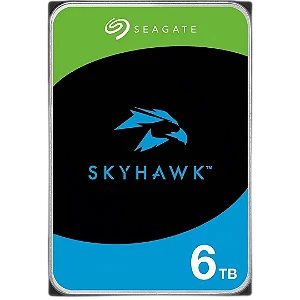 HD Seagate SkyHawk, 6TB, 3.5, 5400 RPM, Sata III 6GB/s, Cache 256MB, ST6000VX009