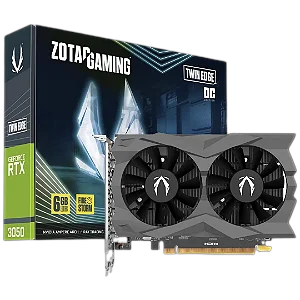 Placa de Vídeo Zotac Gaming Twin Edge OC 6GB GeForce RTX3050 GDDR6 - ZT-A30510H-10L