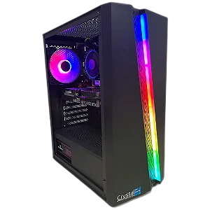 PC Gamer Crystal Intel i5-14400F Placa de Vídeo RTX 5050 8GB Memória 16GB