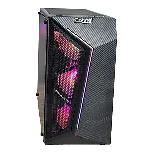 PC Gamer Crystal AMD Ryzen 5 5500 Placa de Vídeo RX550, Memória 16GB